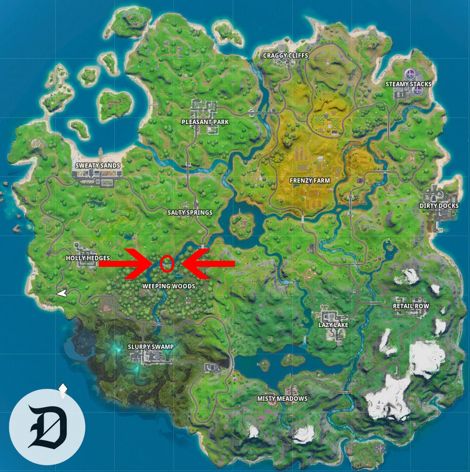 The Second T In Fortnite Where To Find The Second T In Fortnite Chapter 2 Season One Dot Esports