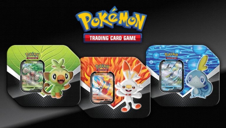 5 Booster Packs & foil promo card Pokemon Galar Partner Cinderace V Tin 