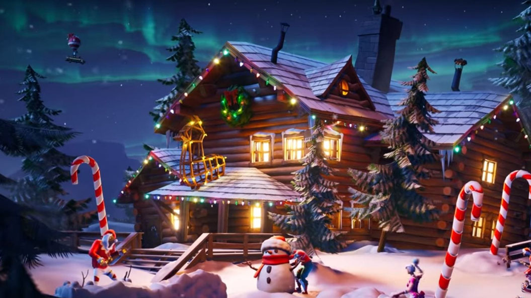 Fortnite Christmas House Location Where To Find Holiday Trees For Fortnite Winterfest 2019 Dot Esports