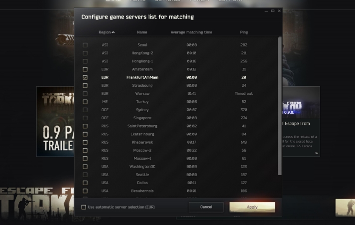 How To Check Escape From Tarkov Server Status Ping And Match Time Dot Esports