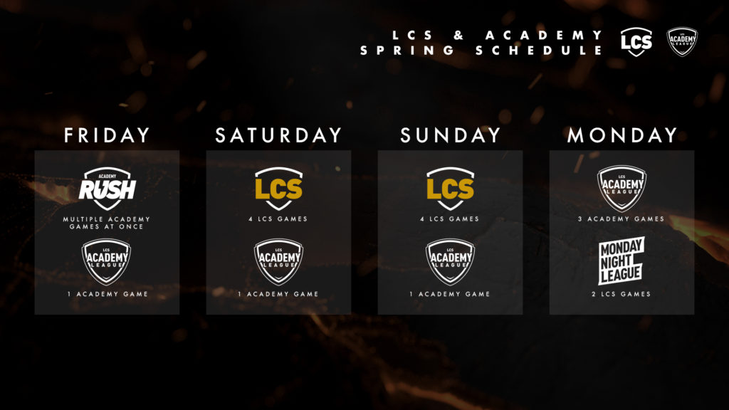 Riot expands LCS schedule to 3 days a week, will feature NA Academy