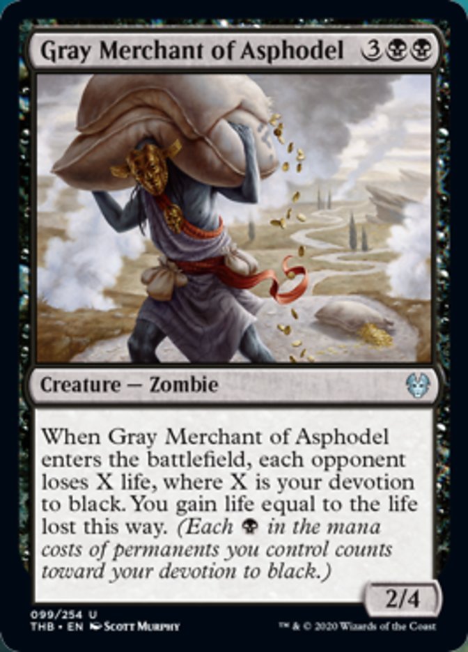 Gray Merchant of Asphodel Spoiler Magic Theros Beyond Death