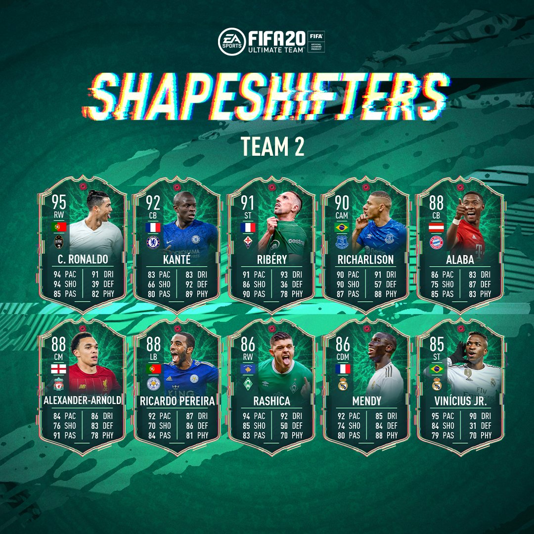 FIFA 20 introduces second team of ShapeShifters to Ultimate Team - Dot ...