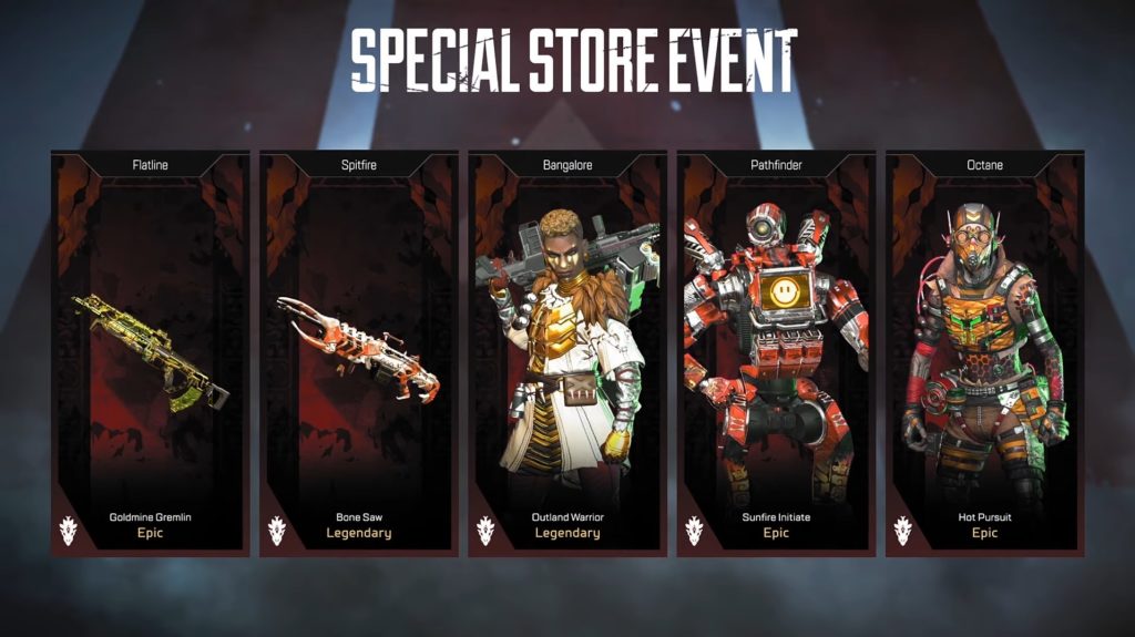 All New Skins Included In Apex Legends The Old Ways Event Dot Esports