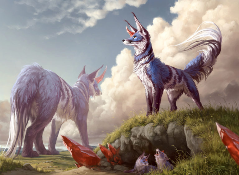 Flourishing Fox Art Magic Ikoria Lair of Behemoths