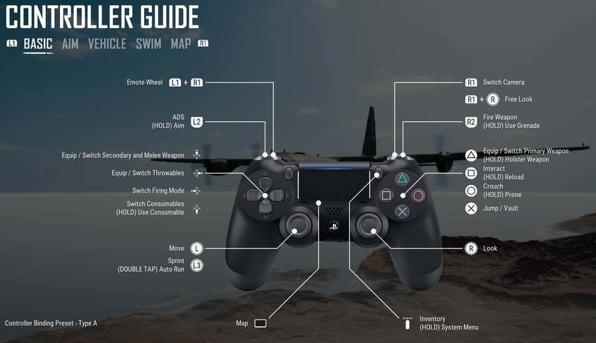 best settings for pubg ps4 controller
