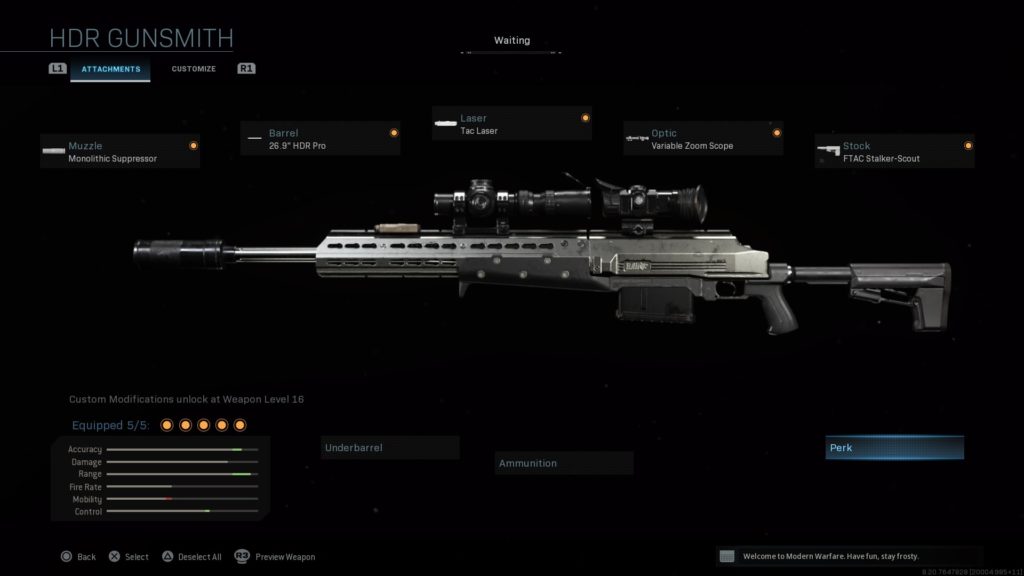 call of duty modern warfare multiplayer sniper