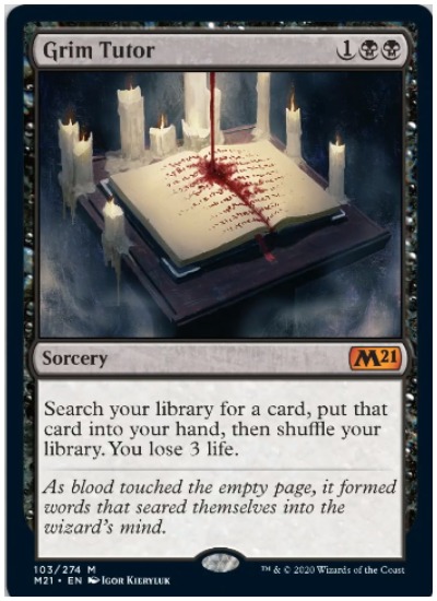 M21 Grim Tutor MTG