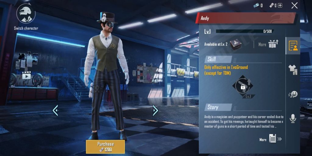 New character Andy joins PUBG Mobile Dot Esports