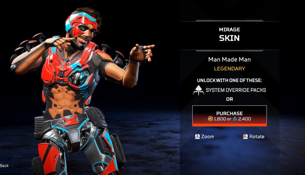 Rarest Mirage Skins In Apex Legends Dot Esports