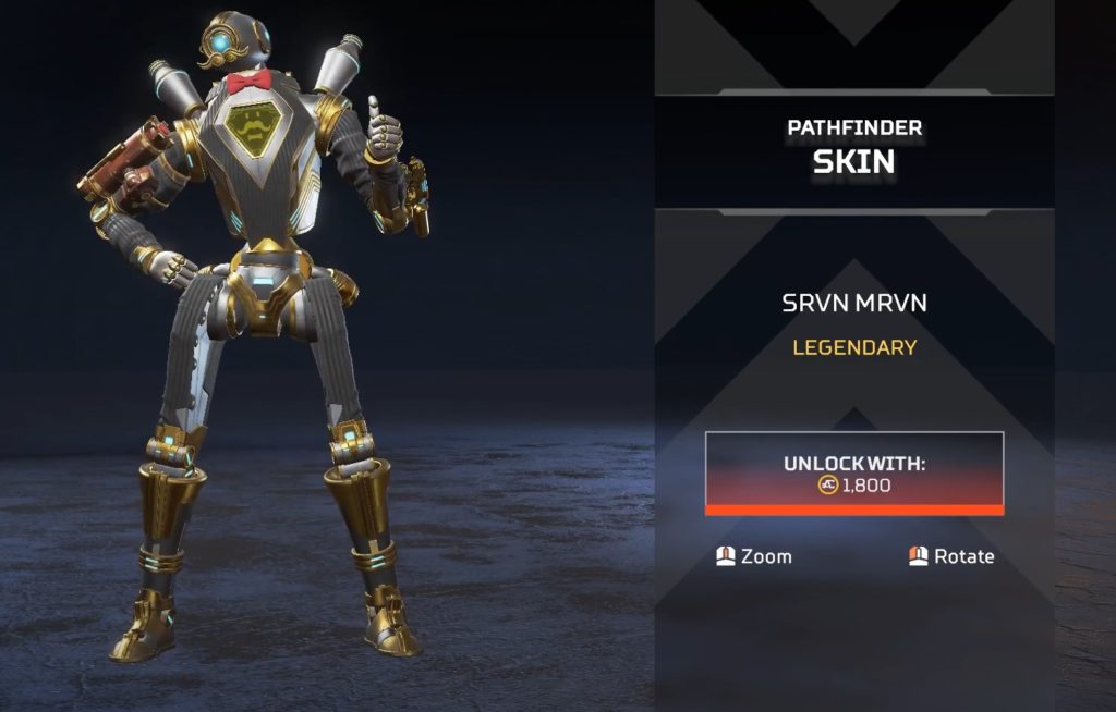 Rarest Pathfinder Skins In Apex Legends Dot Esports