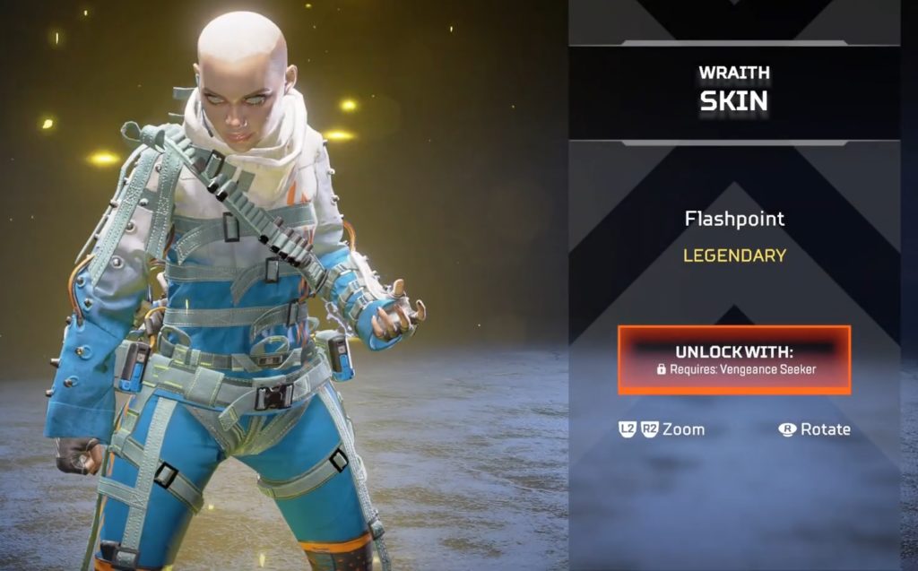 Wraith Apex Legends Bald