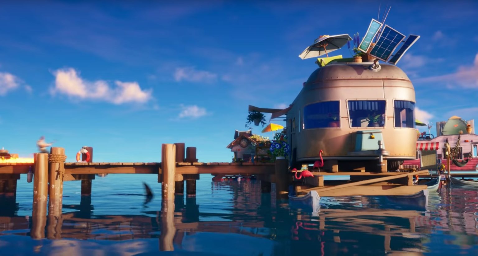 How to use a Fishing Pole to ride behind a Loot Shark at Sweaty Sands