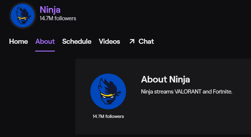 Ninja Updates The Information On His Dormant Twitch Channel Dot Esports