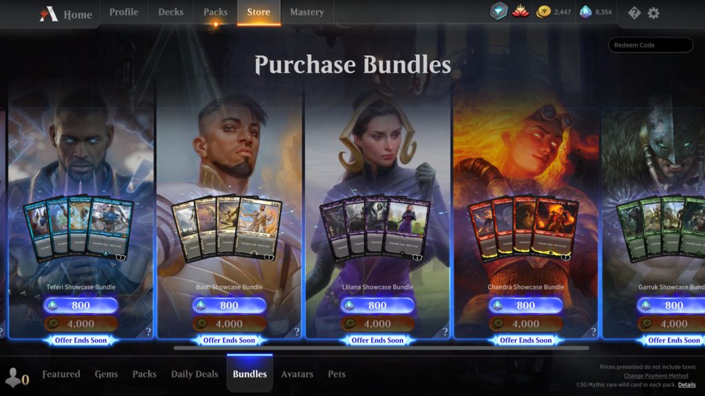 mtg arena shop