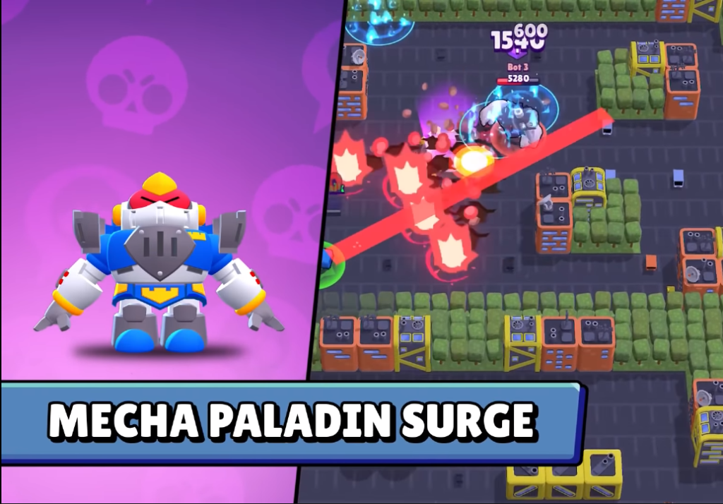 Сурге бравл. Surge Brawl Stars. Скин из БРАВЛ старс рейнджер Брок. Paladin Surge. Mecha Skins Brawl Stars.