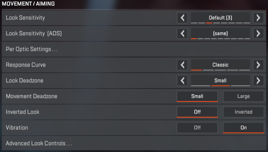 apex legends pro player settings