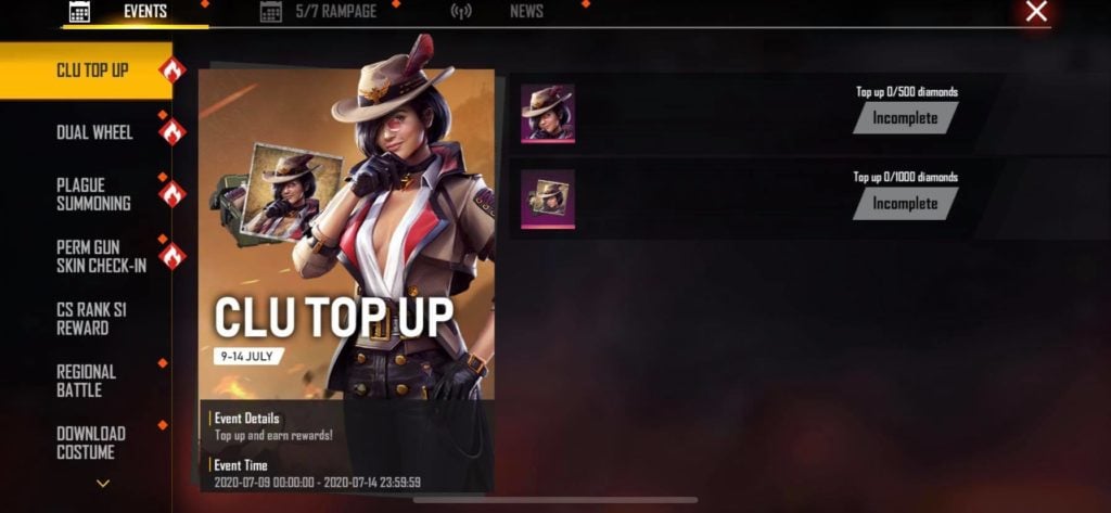Free Fire S New Character Clu Is Now Available In Event Dot Esports