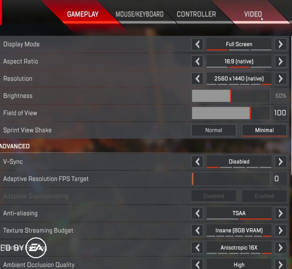 Lirik S Apex Legends Settings And Keybinds Dot Esports