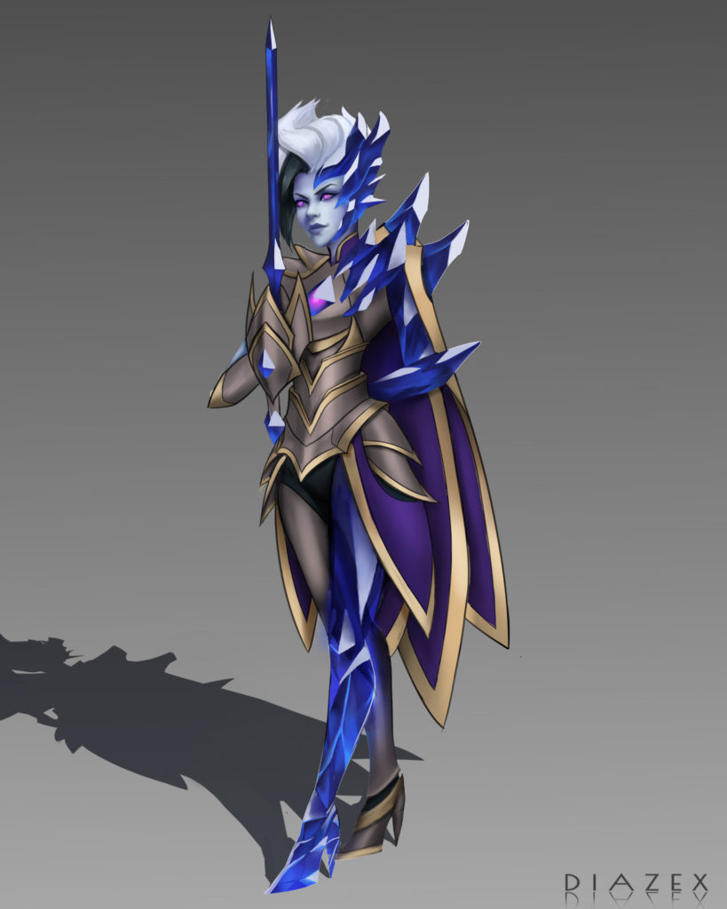 League Of Legends Fan Creates Amazing Blackfrost Fiora Skin Concept Dot Esports