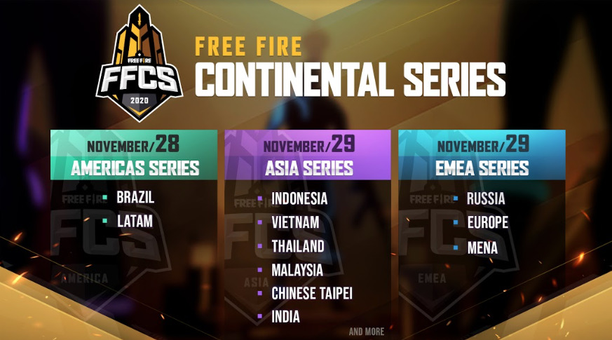 Free Fire Will Have Special Events And Diamond Rewards During The Ffcs Dot Esports
