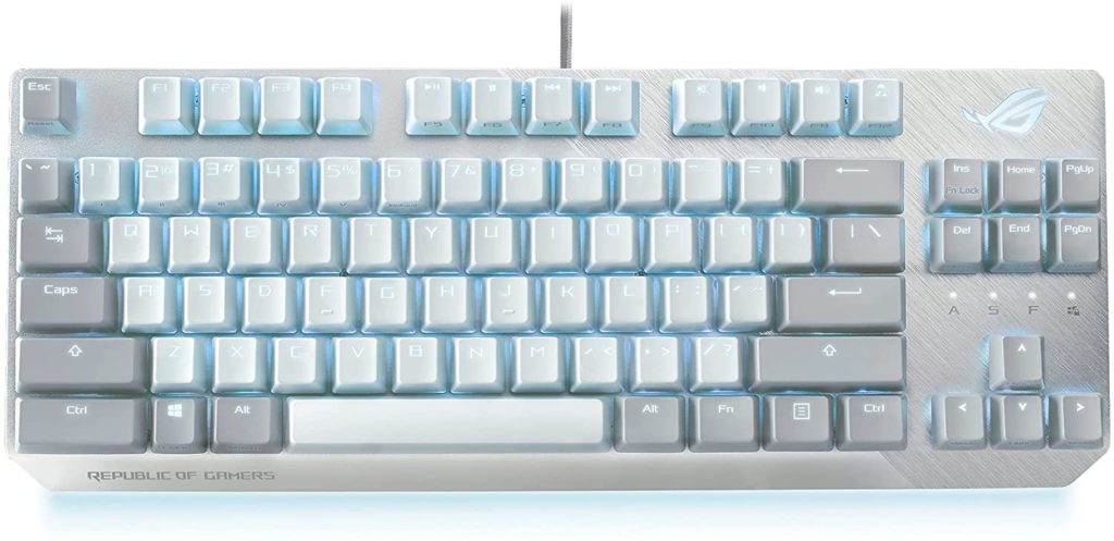 white mechanical keyboard base