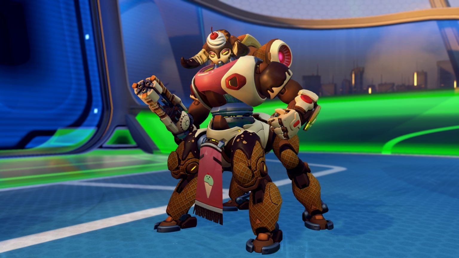 Overwatch's Ice Cream Orisa skin can now be unlocked | Dot Esports