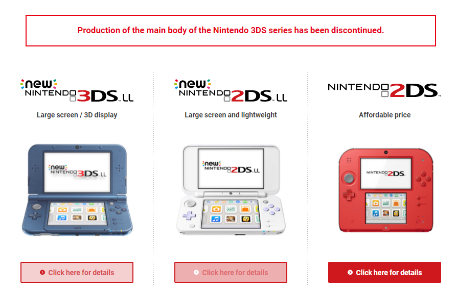 Modelos da linha Nintendo 3DS não serão mais produzidos - Dot Esports