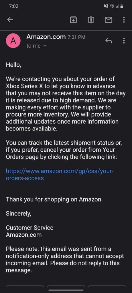 amazon xbox pre order page