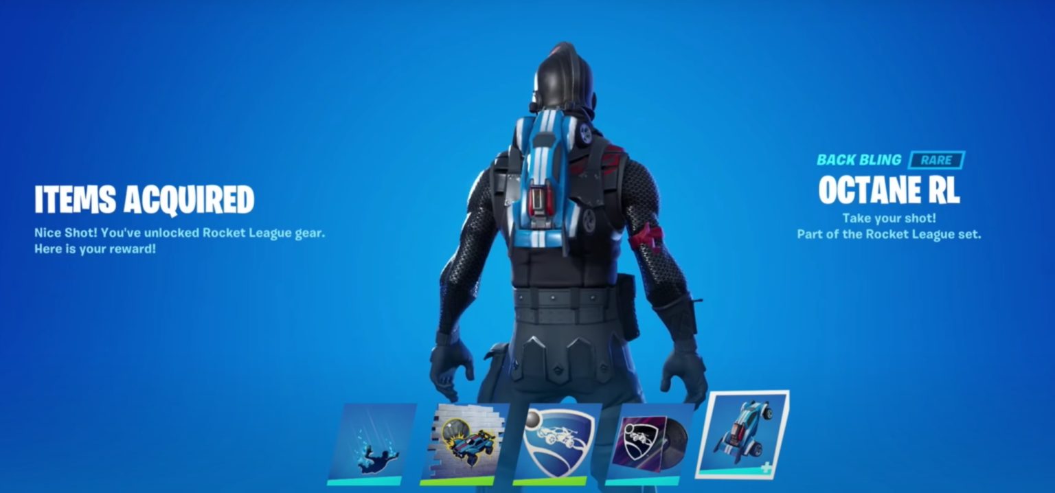 How to get the Rocket League back bling in Fortnite Dot Esports