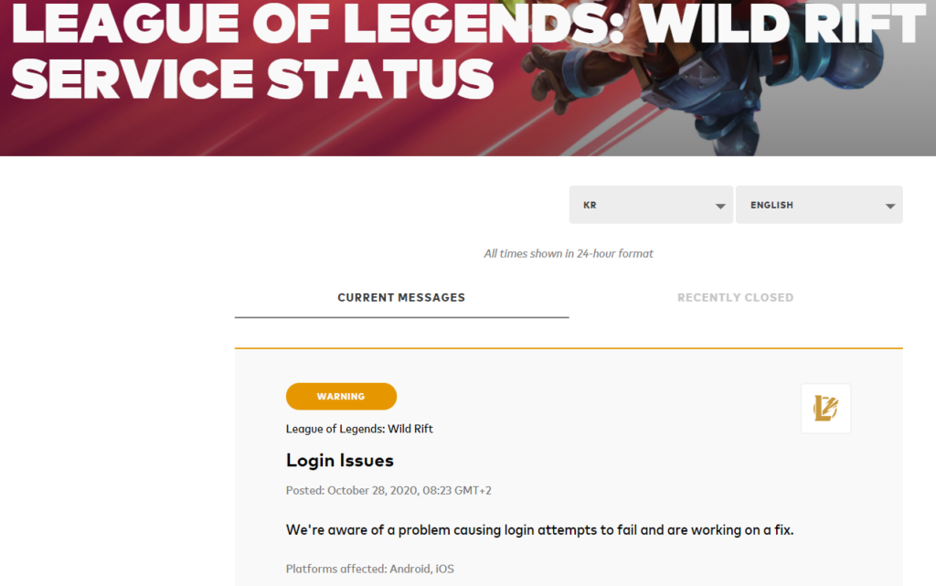 GitHub - LuqueDaniel/LoL-Server-Status: LoL Server Status is an application  to check status of League of Legends servers