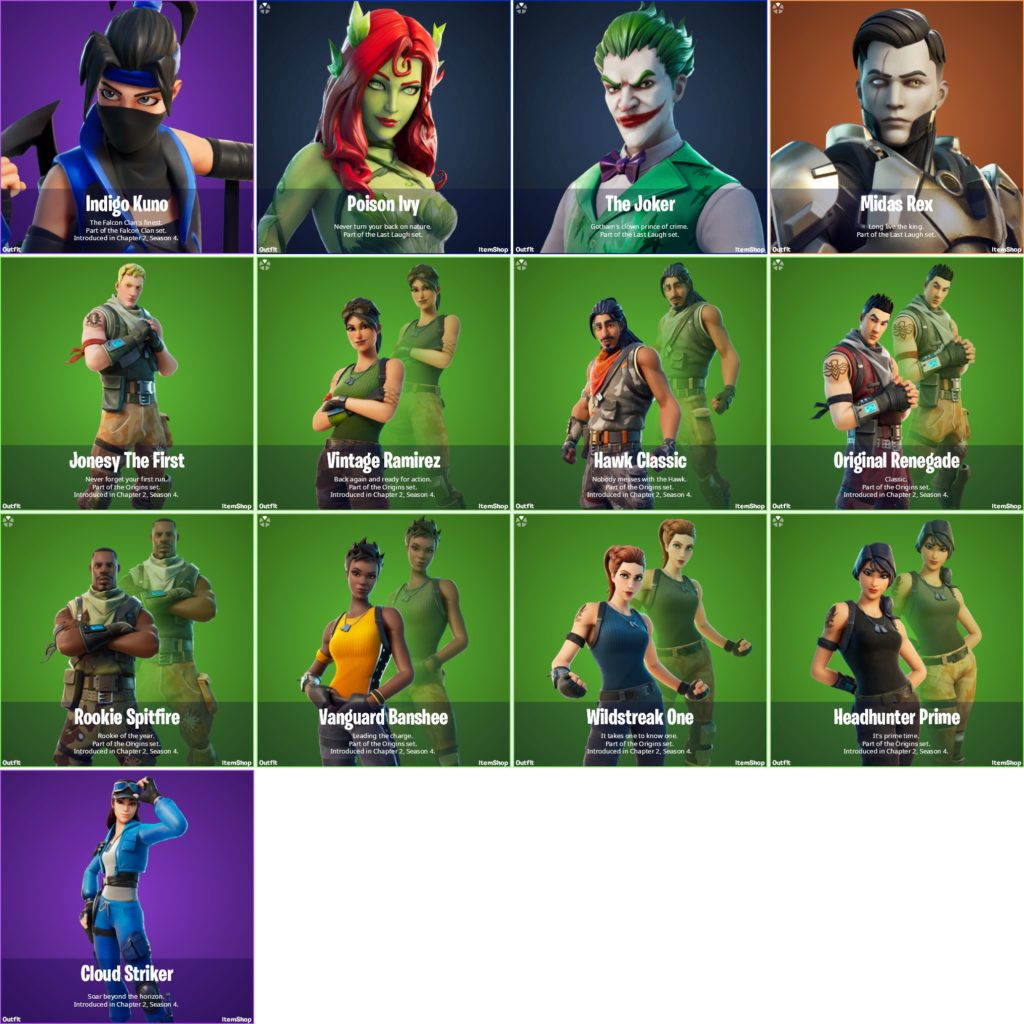 All Leaked Skins And Cosmetics Coming To Fortnite Patch V14 50 Dot Esports