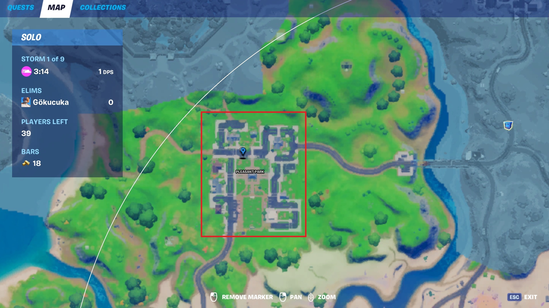 Where to find clues at Pleasant Park, Holly Hedges, and Lazy Lake in