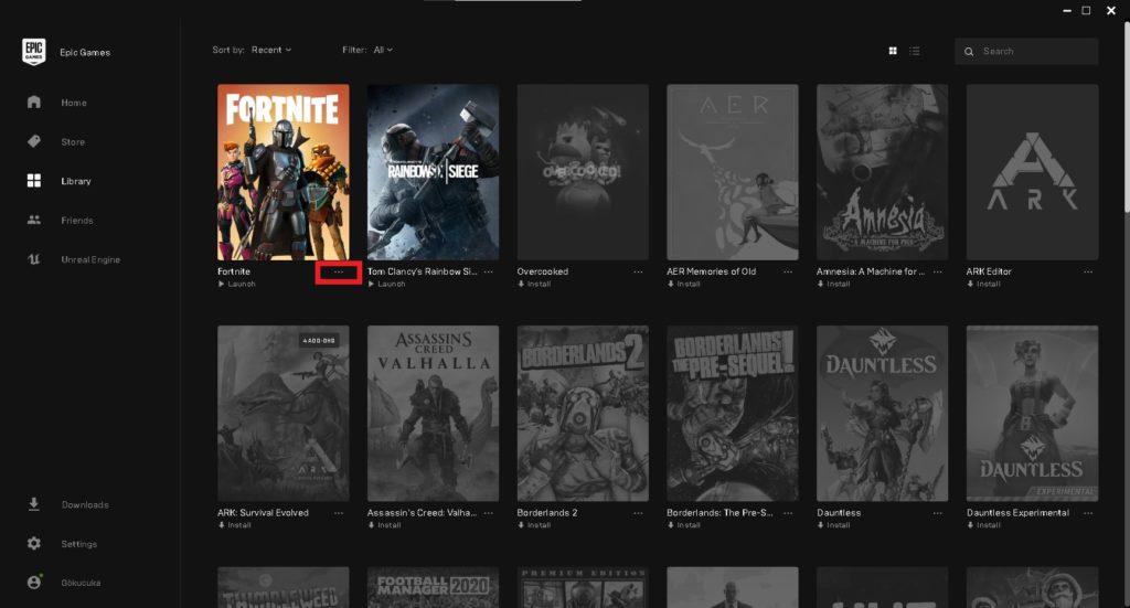 epic game launcher where are game files