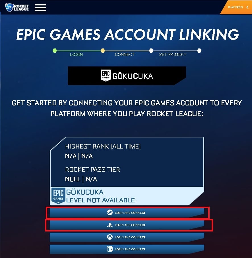 free steam account with rocket league