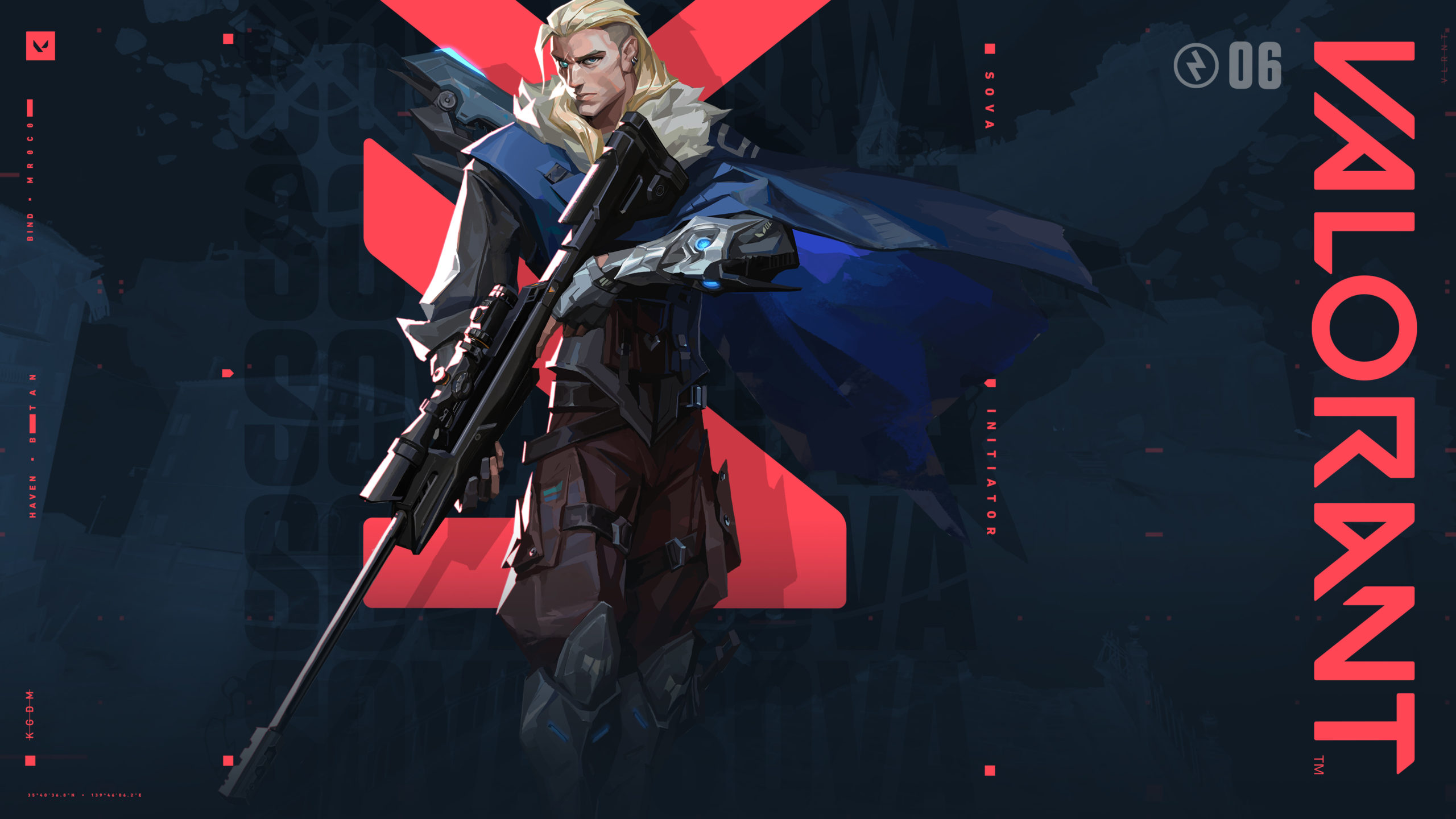 Sova can open A teleporter on Bind from the outside in VALORANT VALORANT Sova Dark scaled