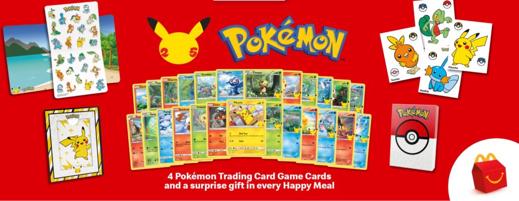 pikachu 25 year anniversary card