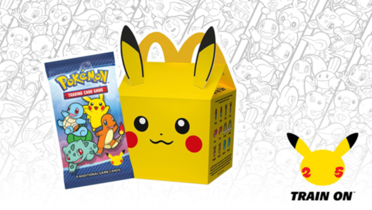 McDonald’s 25th Anniversary Pokemon DCG Off Paquetes de alimentos ya afectados