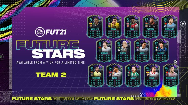 EA Sports reveals Future Stars Team 2 in FIFA 21 Ultimate Team | Dot