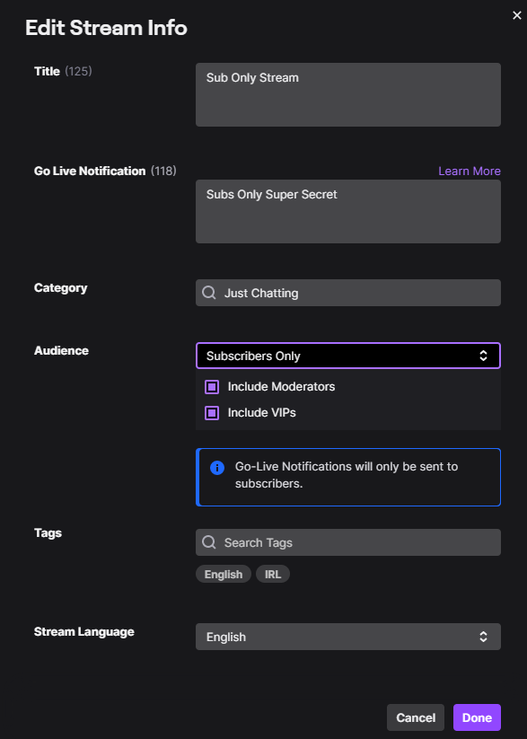 How to set up a private subscriber-only stream on Twitch - Dot Esports