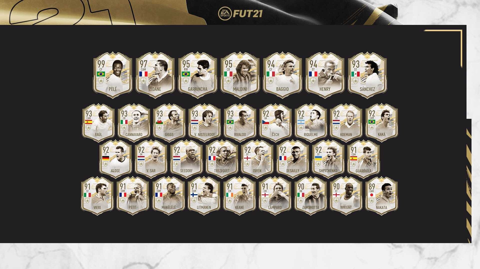 Ea Adds Last Batch Of Icon Moments In Fifa 21 Ultimate Team Dot Esports