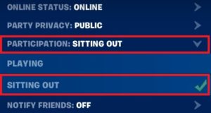 Fortnite Sit Out Mode How To Sit Out In Fortnite Dot Esports