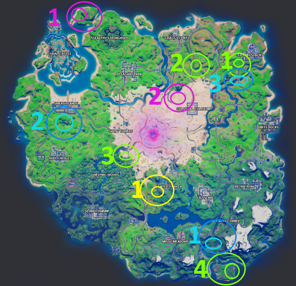 Where to find all the XP coins in Fortnite Chapter 2, season 5, week 15 ...