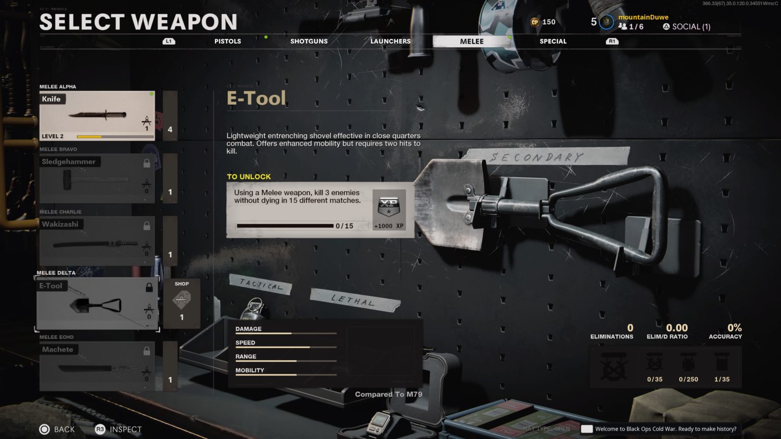 How to unlock the E-Tool melee weapon in Call of Duty: Black Ops Cold