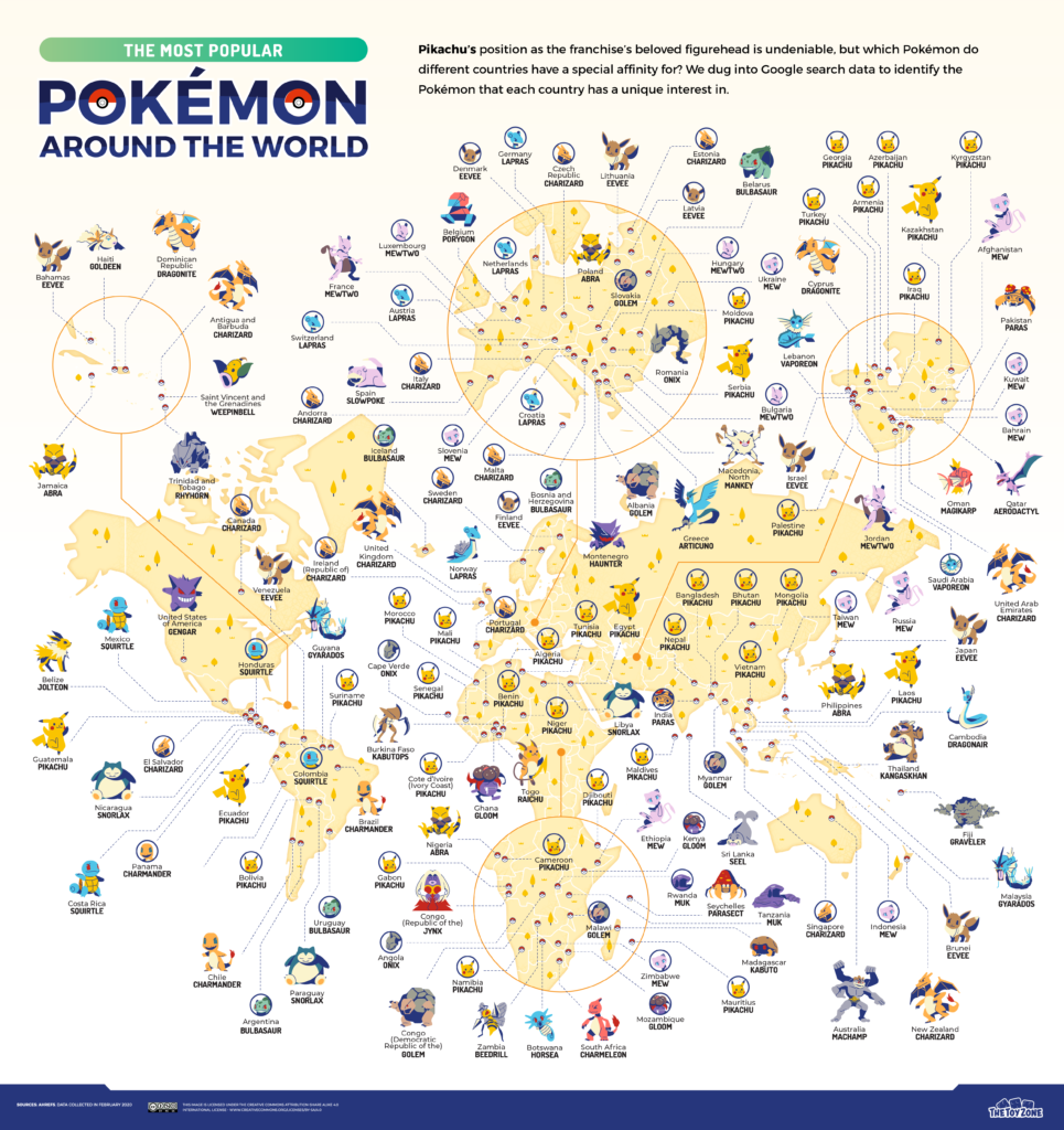 New analysis reveals most popular Pokémon in every country Dot Esports