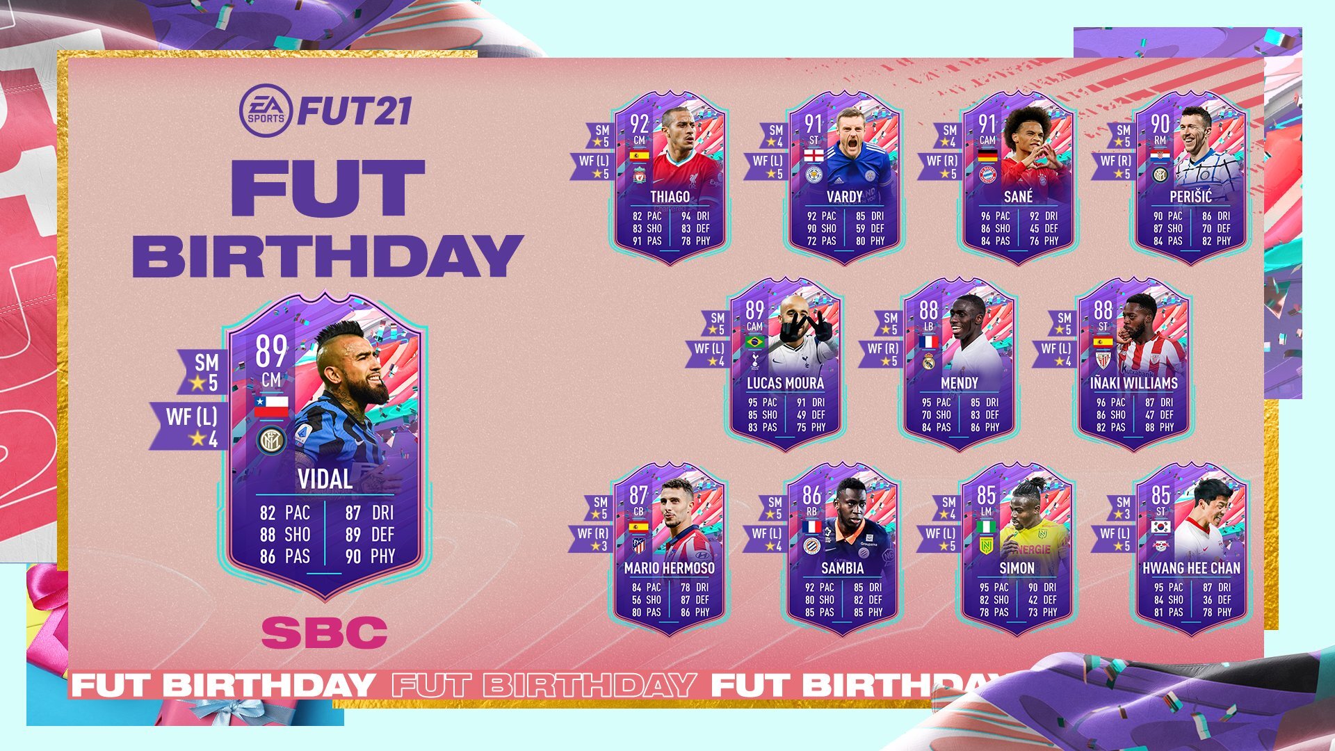 How To Complete Fut Birthday Vidal Sbc In Fifa 21 Ultimate Team Dot Esports
