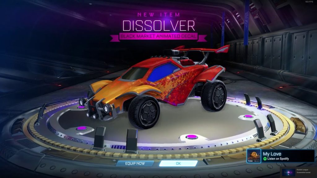 dissolver rocket league