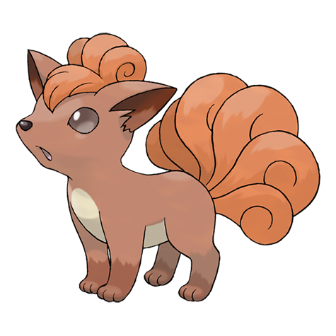 Gráfico de cachorro Pokémon tipo elétrico laranja e roxo · Creative Fabrica
