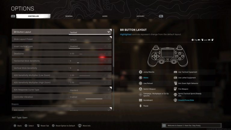 warzone aim assist settings