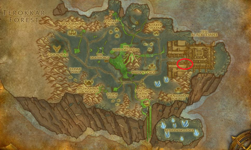 wow raid locations map